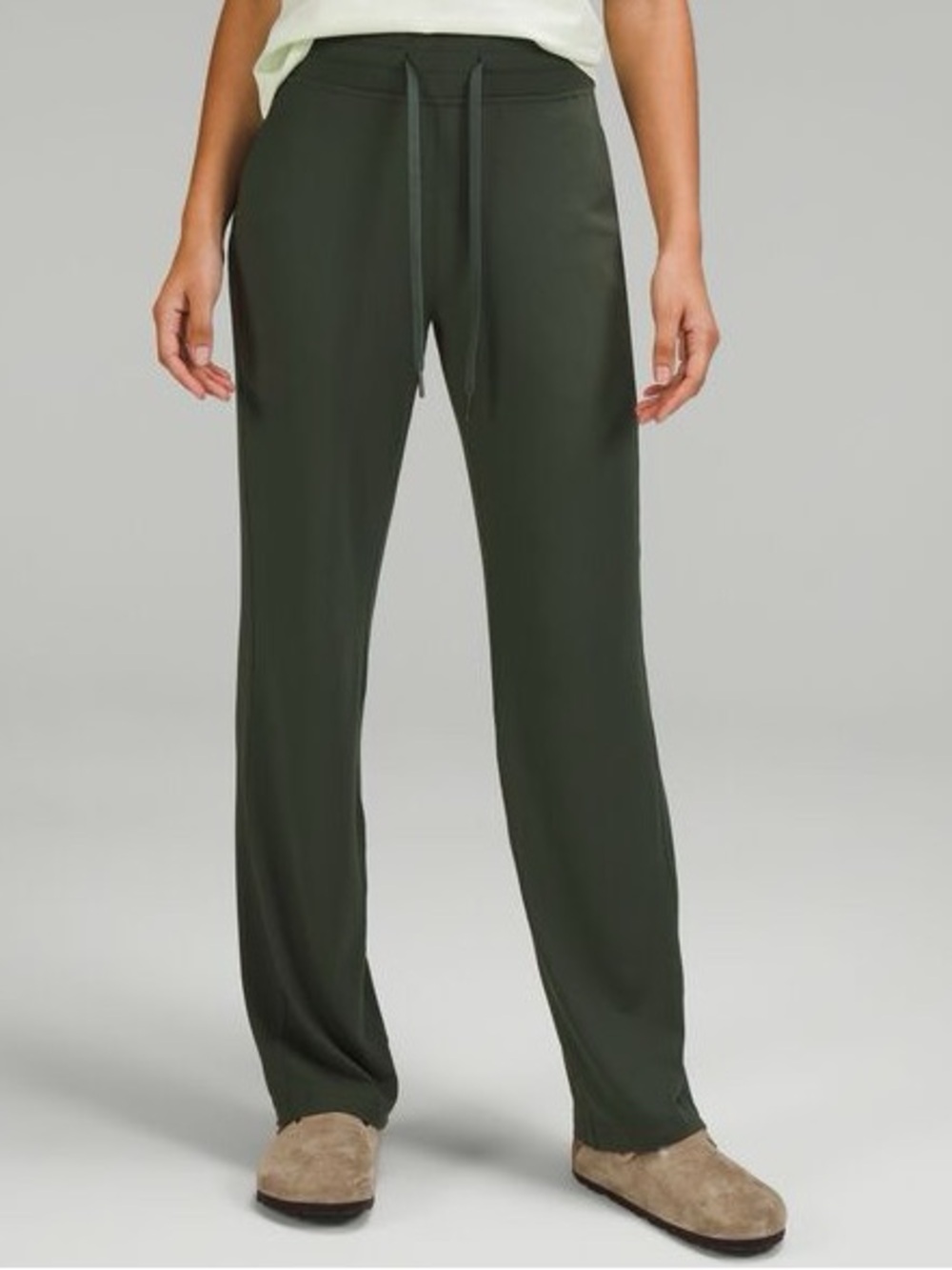 Lululemon ready to rulu straight leg HR pant SKSR, Smoked Spruce, size 6
